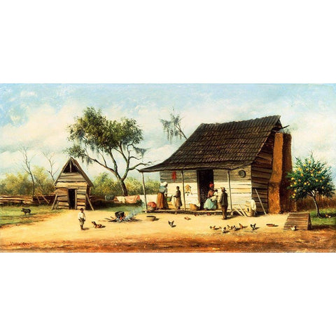 The Orange Tree Gold Ornate Wood Framed Art Print with Double Matting by Walker, William Aiken