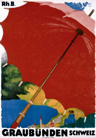 Graubunden / Schweiz White Modern Wood Framed Art Print with Double Matting by Giacometti, Augusto