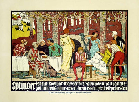 Eptinger Black Ornate Wood Framed Art Print with Double Matting by Mangold, Burkhard