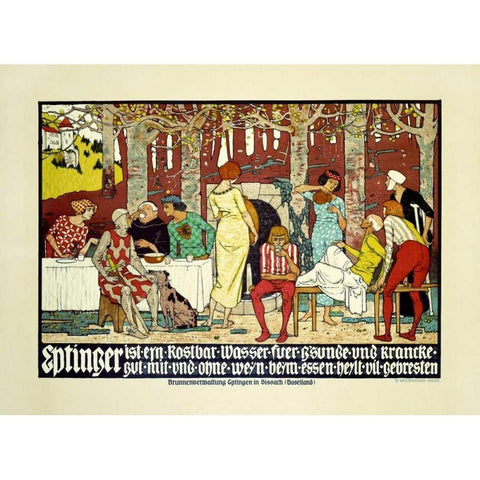 Eptinger Black Modern Wood Framed Art Print with Double Matting by Mangold, Burkhard