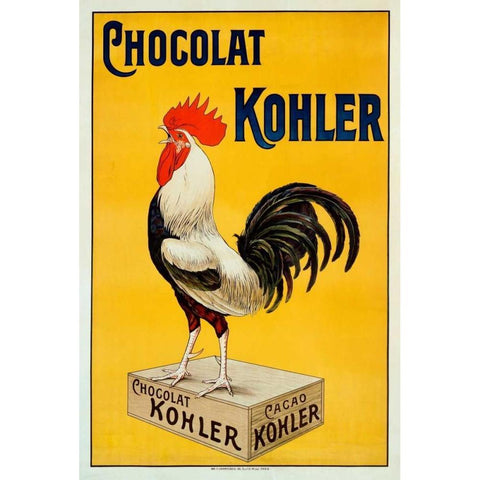 Chocolat Kohler Black Modern Wood Framed Art Print with Double Matting by Unknown