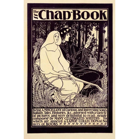 The Chap-Book / Being a Miscellany Black Modern Wood Framed Art Print with Double Matting by Bradley, William H.