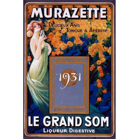Murazette Gold Ornate Wood Framed Art Print with Double Matting by Camps, Gaspar