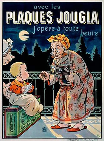 Plaques Jougla White Modern Wood Framed Art Print with Double Matting by Oge, Eugene