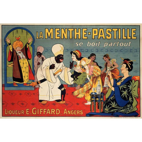 La Menthe-Pastille White Modern Wood Framed Art Print by Oge, Eugene