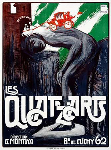 Les Quatâ€™zâ€™Arts White Modern Wood Framed Art Print with Double Matting by Rogier, Georges