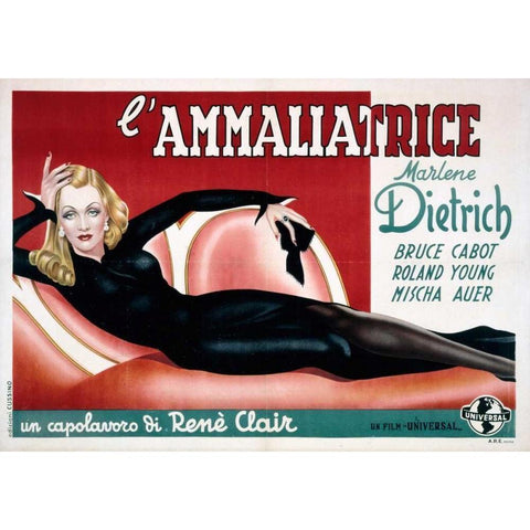 Lâ€™Ammaliatrice Gold Ornate Wood Framed Art Print with Double Matting by Vargas, Alberto