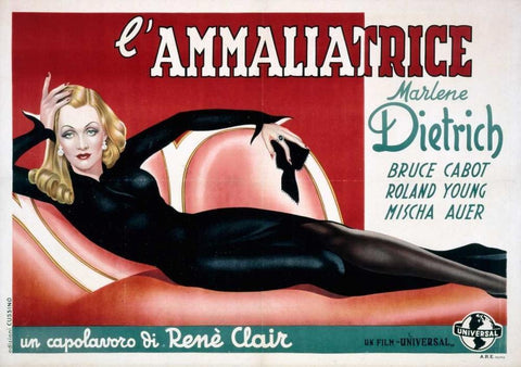 Lâ€™Ammaliatrice Black Ornate Wood Framed Art Print with Double Matting by Vargas, Alberto