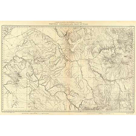 Western Colorado and Part of Utah, 1881 White Modern Wood Framed Art Print by Hayden, F.V