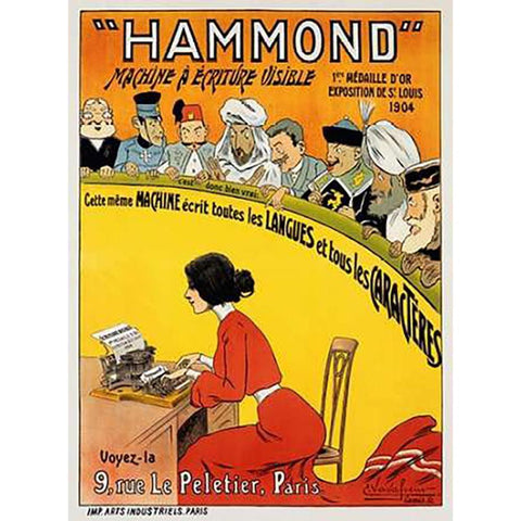 Hammond Black Modern Wood Framed Art Print with Double Matting by Vavasseur, Eugene