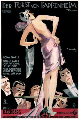 Der Furst von Pappenheim White Modern Wood Framed Art Print with Double Matting by Fenneker, Josef