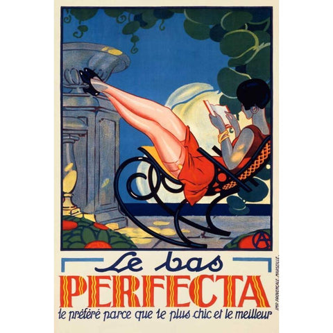 Le Bas Perfecta Black Modern Wood Framed Art Print with Double Matting by Unknown