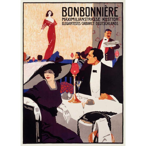 Bonbonnerie Gold Ornate Wood Framed Art Print with Double Matting by Ehrenberger, Ludwig L.
