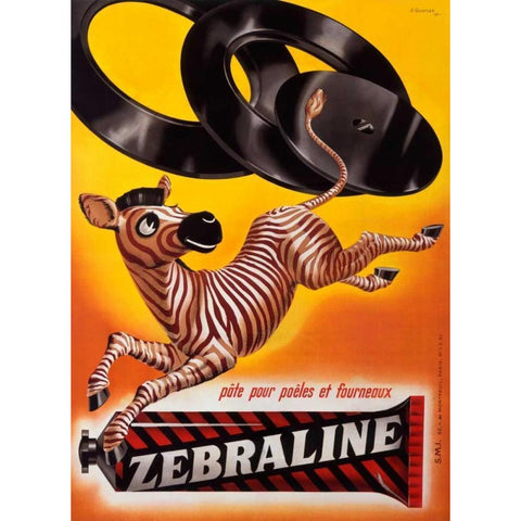 Zebraline White Modern Wood Framed Art Print by Gurtler