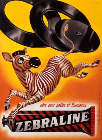 Zebraline Black Ornate Wood Framed Art Print with Double Matting by Gurtler