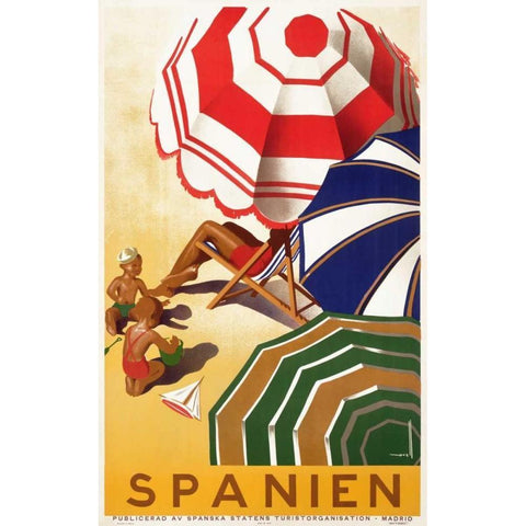 Spanien Black Modern Wood Framed Art Print with Double Matting by Morell, Jose
