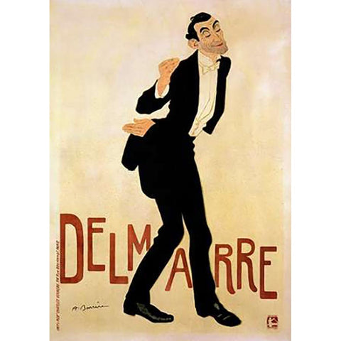 Delmarre White Modern Wood Framed Art Print by Barrere, Adrien