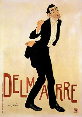 Delmarre White Modern Wood Framed Art Print with Double Matting by Barrere, Adrien