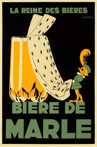 Biere de Marle White Modern Wood Framed Art Print with Double Matting by Courchinoux, Edouard