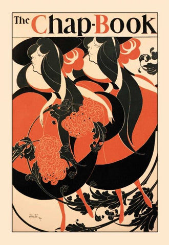 The Chap Book, 1894 White Modern Wood Framed Art Print with Double Matting by Bradley, William H.