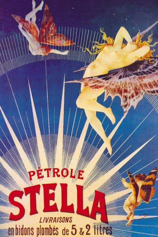 Petrole Stella, 1897 White Modern Wood Framed Art Print with Double Matting by Gray, Henri