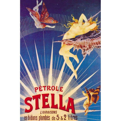 Petrole Stella, 1897 White Modern Wood Framed Art Print by Gray, Henri