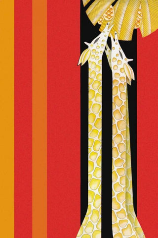 African Landscape, 1929 Black Ornate Wood Framed Art Print with Double Matting by McIntosh, Frank