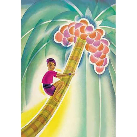 Coco-Palm, 1930 Black Modern Wood Framed Art Print by McIntosh, Frank
