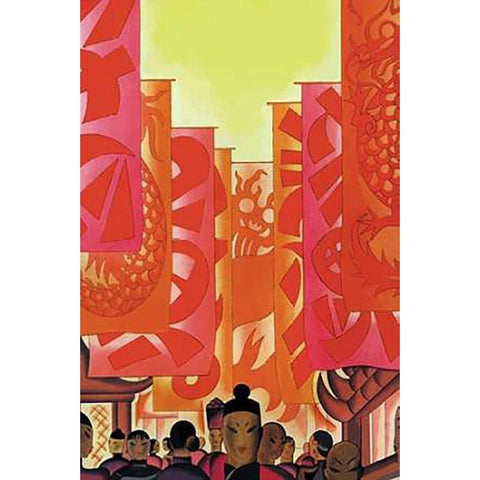Old China, 1930 Black Modern Wood Framed Art Print by McIntosh, Frank
