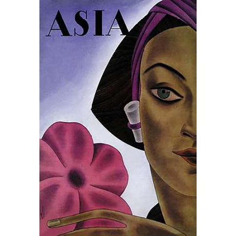 Sumatran Mode in Millinery with Title, 1931 Gold Ornate Wood Framed Art Print with Double Matting by McIntosh, Frank