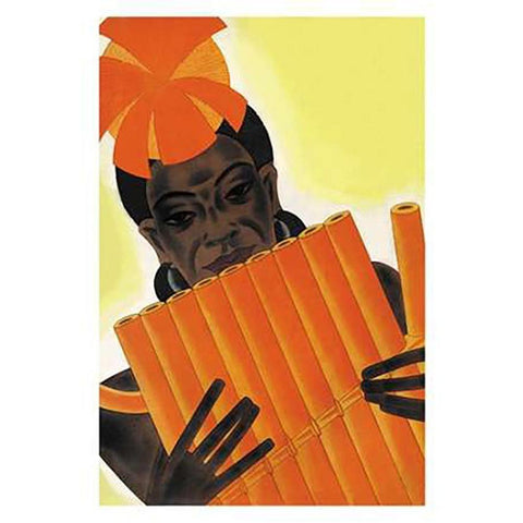 Melanesian Intervals, 1931 Black Modern Wood Framed Art Print with Double Matting by McIntosh, Frank