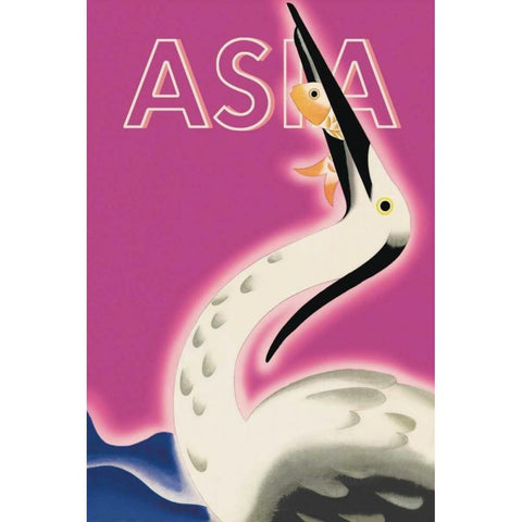 The Fisher Cormorant, 1932 White Modern Wood Framed Art Print by McIntosh, Frank