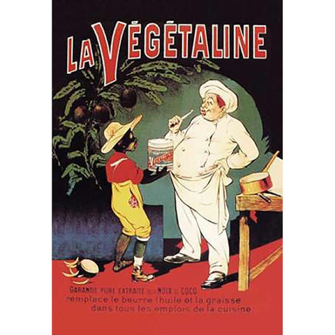 La Vegetaline Black Modern Wood Framed Art Print with Double Matting by Oge, Eugene