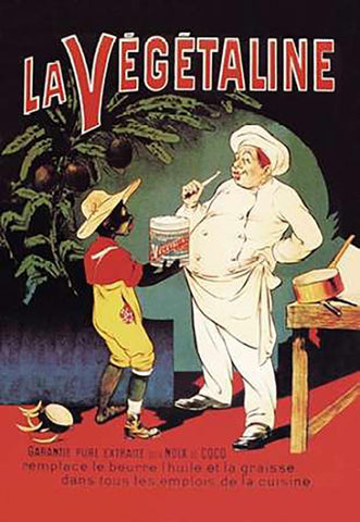 La Vegetaline Black Ornate Wood Framed Art Print with Double Matting by Oge, Eugene