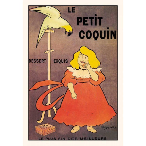 Le Petit Coquin Black Modern Wood Framed Art Print by Unknown