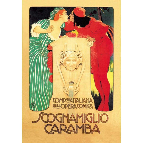 Scognamiglio Caramba Black Modern Wood Framed Art Print by Unknown