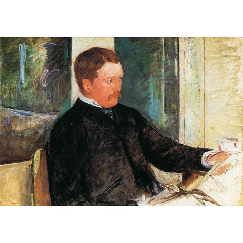 Alexander J 1880 White Modern Wood Framed Art Print by Cassatt, Mary
