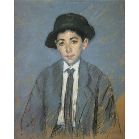 Charles D Kelekian 1910 Black Modern Wood Framed Art Print with Double Matting by Cassatt, Mary