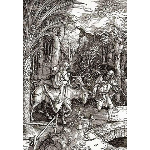 Life Of The Virgin 13 White Modern Wood Framed Art Print by Durer, Albrecht