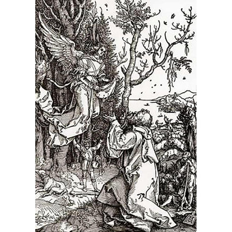 Life Of The Virgin 2 White Modern Wood Framed Art Print by Durer, Albrecht