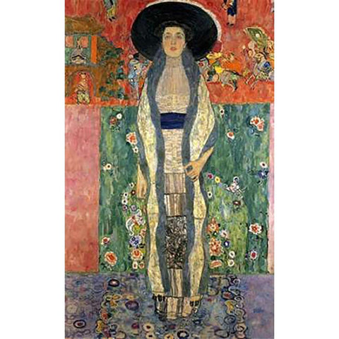 Adele Bloch-Bauer II 1912 White Modern Wood Framed Art Print by Klimt, Gustav