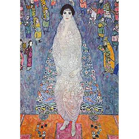 Baroness Ellizabeth Bachofen-Echt 1914 Gold Ornate Wood Framed Art Print with Double Matting by Klimt, Gustav