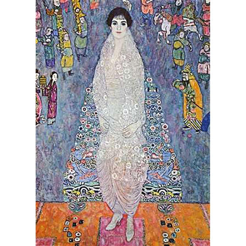 Baroness Ellizabeth Bachofen-Echt 1914 Black Modern Wood Framed Art Print by Klimt, Gustav
