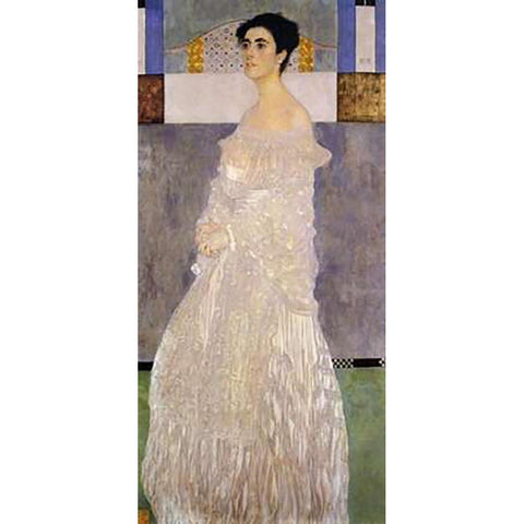 Margaret Stonborough-Wittgenstein 1905 Black Modern Wood Framed Art Print with Double Matting by Klimt, Gustav