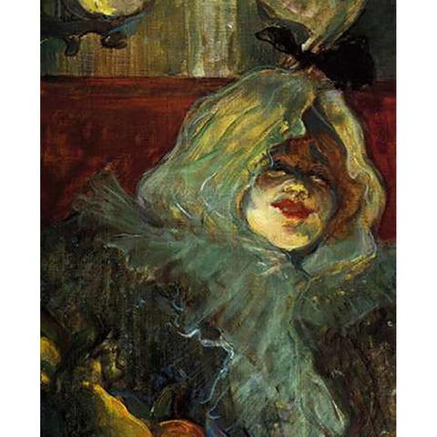 At The Rat Mort Detail Black Modern Wood Framed Art Print with Double Matting by Toulouse-Lautrec, Henri