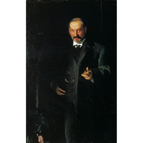 Asher Wertheimer 1898 Black Modern Wood Framed Art Print by Sargent, John Singer