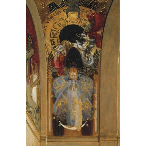 Astarte 1895 Black Modern Wood Framed Art Print with Double Matting by Sargent, John Singer
