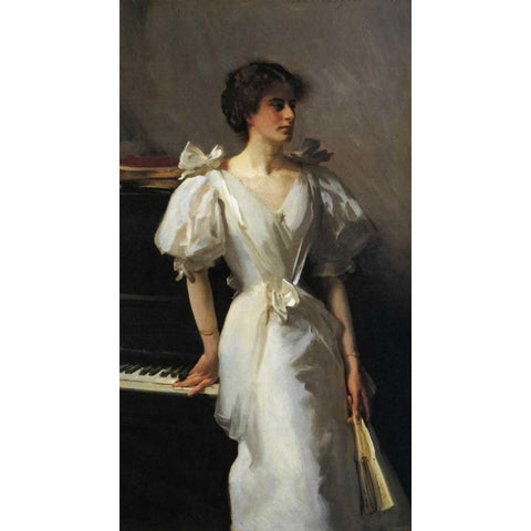 Catherine Vlasto 1897 White Modern Wood Framed Art Print by Sargent, John Singer