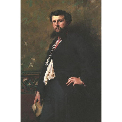 Edouard Pailleron 1879 Black Modern Wood Framed Art Print with Double Matting by Sargent, John Singer