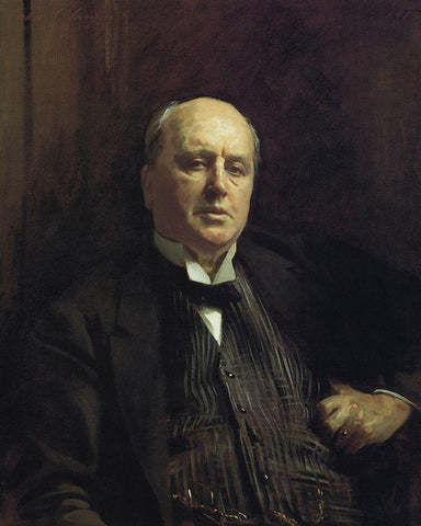 Henry James White Modern Wood Framed Art Print with Double Matting by Sargent, John Singer